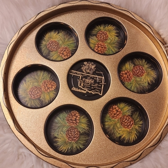 Vintage Oklahoma Beverage Tray - Picture 1 of 7